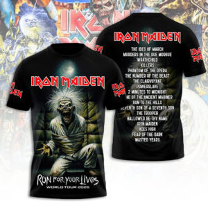 Iron Maiden Tour 2026 3D Apparel - TANTN21490