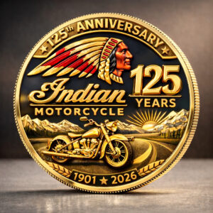Indian Motorcycle 125th Anniversary Commemorative Coin - TANTN21652
