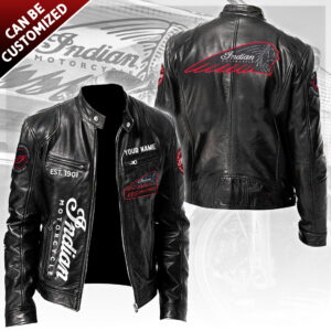 Personalized Indian Motorcycle 125th Anniversary Motorcycle Leather Jacket - TANTN21672