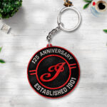 Indian Motorcycle 125th Anniversary Custom Shape 2-sided Keychain – TANTN21681