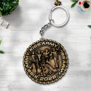KISS Army Custom Shape 2-sided Keychain - TANTN21692