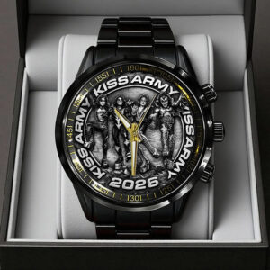 KISS Army Black Stainless Steel Watch - TANTN21694