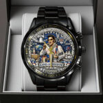 America250 x Elvis Presley Black Stainless Steel Watch – TANTN21746