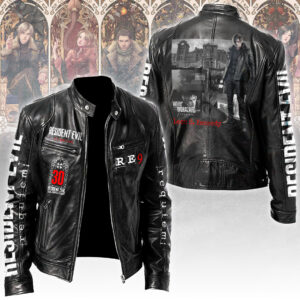 Resident Evil Requiem Motorcycle Leather Jacket - TANTN21755