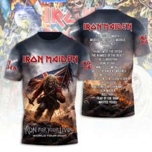 Iron Maiden Tour 2026 3D Apparel - TANTN21768