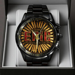 Elvis Presley Black Stainless Steel Watch - TANTN21804
