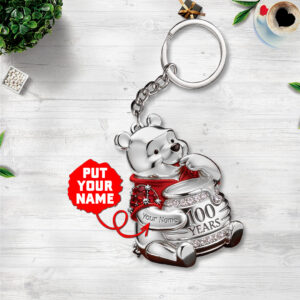 Personalized Winnie-the-Pooh 100th Anniversary Custom Shape 2-sided Keychain - TANTN21821