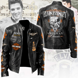 Elvis Presley Motorcycle Leather Jacket - TANTN21887