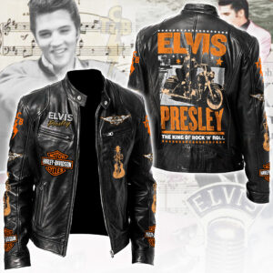 Elvis Presley Motorcycle Leather Jacket - TANTN21906