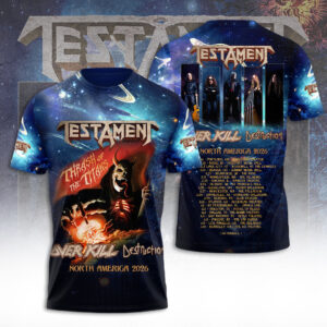 Testament Tour 2026 3D Apparel - TANTN21863