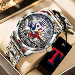 Texas Rangers 65th Anniversary Alloy Luxury Quartz Watch - TANTN21609