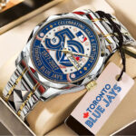 Toronto Blue Jays 50th Anniversary Alloy Luxury Quartz Watch – MAITM15030
