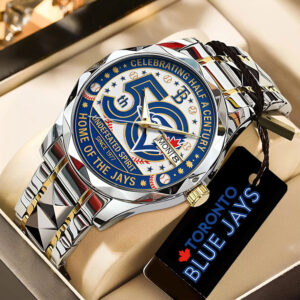 Toronto Blue Jays 50th Anniversary Alloy Luxury Quartz Watch - TANTN21527