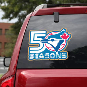 Toronto Blue Jays 50th Season 3D Car Sticker - TMTHU4761