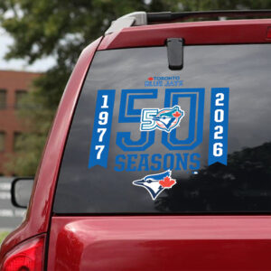 Toronto Blue Jays 50th Season 3D Car Sticker - TMTHU4762