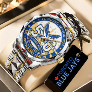 Toronto Blue Jays 50th Anniversary Alloy Luxury Quartz Watch - TANTN21526