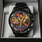 America250 x Elvis Presley Black Stainless Steel Watch – TANTN21743