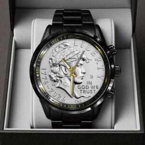 America250 Black Stainless Steel Watch - TANTN21683