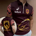 Brisbane Broncos Zip Polo Shirt – VANDH5053