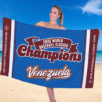 Venezuela 2026 World Baseball Classic Champions Rectangle Beach Towel – TANTN21747