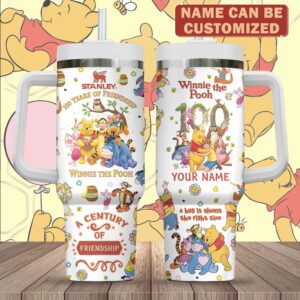 Personalized Winnie-the-Pooh 100th Anniversary 40oz Stanley Tumbler - TMTHU4448