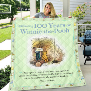 Winnie-the-Pooh 100th Anniversary Quilt Blanket - TMTHU4564