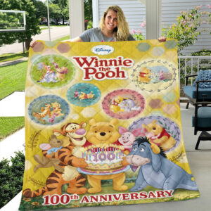 Winnie-the-Pooh 100th Anniversary Quilt Blanket - TMTHU4771
