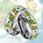 Winnie-the-Pooh x Patrick’s Day Custom Alloy Ring – HOATT16631
