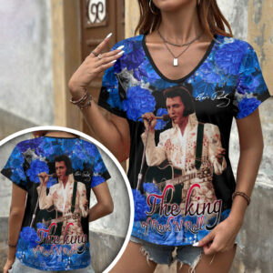 Elvis Presley 3D Women’s V-Neck T-Shirt - HOATT17276