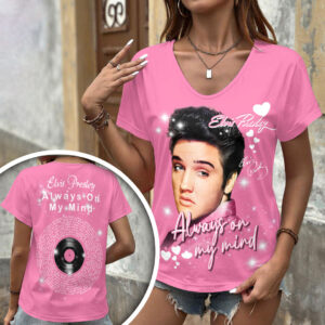 Elvis Presley 3D Women’s V-Neck T-Shirt - HOATT17334