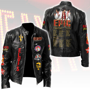 Elvis Presley Motorcycle Leather Jacket - HOATT17326