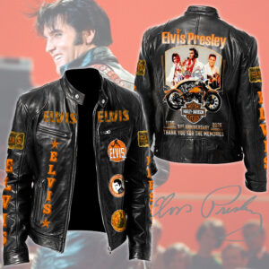 Elvis Presley Motorcycle Leather Jacket - TMTHU5036