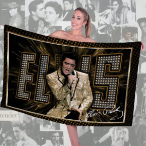 Elvis Presley Rectangle Beach Towel - TMTHU5359