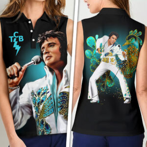 Elvis Presley Women Sleeveless Polo Shirt - HOATT17053