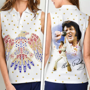 Elvis Presley Women Sleeveless Polo Shirt - HOATT17054