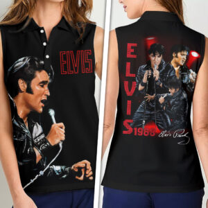 Elvis Presley Women Sleeveless Polo Shirt - HOATT17055