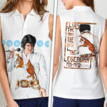 Elvis Presley Women Sleeveless Polo Shirt – HOATT17077