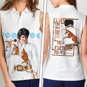 Elvis Presley Women Sleeveless Polo Shirt - HOATT17077