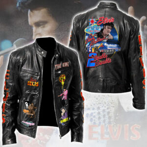 Elvis Presley Motorcycle Leather Jacket - TMTHU5468