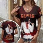Elvis Presley 3D Women’s V-Neck T-Shirt – HOATT17594