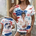 Elvis Presley 3D Women’s V-Neck T-Shirt – HOATT17596