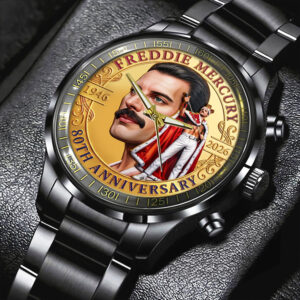 Freddie Mercury 80th Anniversary 2026 Black Stainless Steel Watch - TMTHU5399