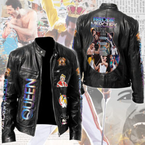 Freddie Mercury Motorcycle Leather Jacket - TMTHU5546