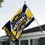 Michigan Wolverines 2026 Men’s Basketball National Champions 3D Double-side House Flag – GNE6174