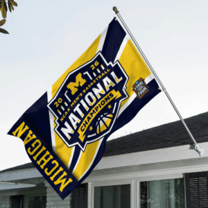 Michigan Wolverines 2026 Men’s Basketball National Champions 3D Double-side House Flag - GNE6174