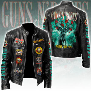 Guns N' Roses Tour 2026 Motorcycle Leather Jacket - TANTN22052