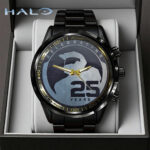 Halo 25th Anniversary Black Stainless Steel Watch – GNE5909