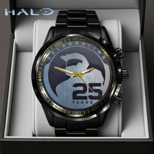 Halo 25th Anniversary Black Stainless Steel Watch - GNE5909