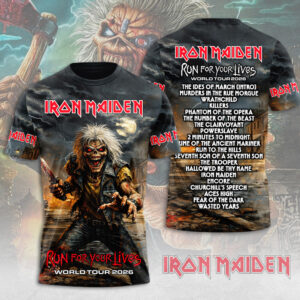 Iron Maiden 2026 World Tour 3D Apparel - TMTHU4908