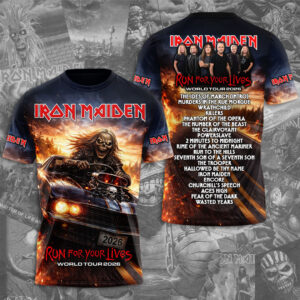 Iron Maiden 2026 World Tour 3D Apparel - TMTHU5487